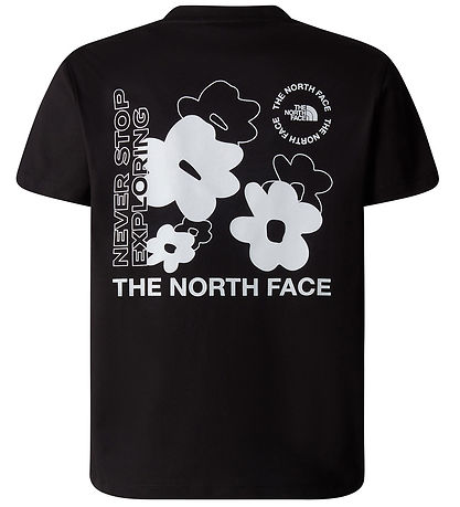 The North Face Stuttermabolur - Flower Grafík - Svart
