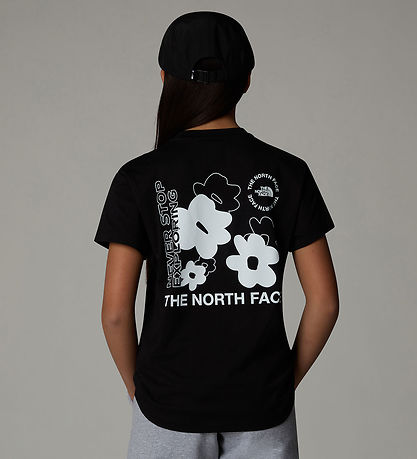 The North Face Stuttermabolur - Flower Grafík - Svart