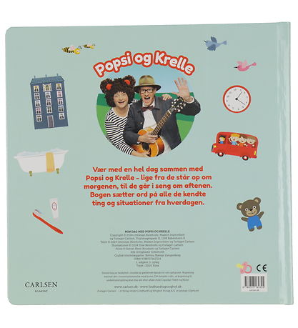 Forlaget Carlsen Book - My Day With Popsi and Krelle - Danish