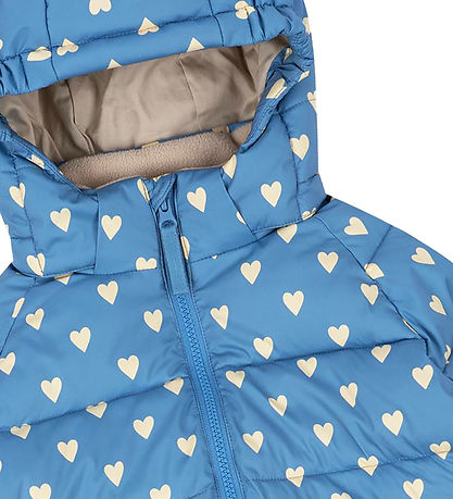 Konges Sløjd Padded Jacket - Nuka - Aisuru Blue w. Hearts