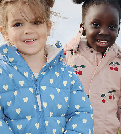 Konges Sløjd Padded Jacket - Nuka - Aisuru Blue w. Hearts