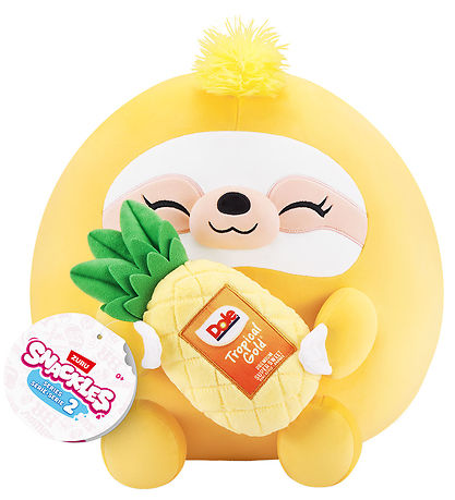 Snackles Soft Toy - 25 cm - The sloth Sandy w. Tropical Gold
