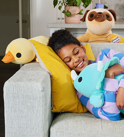 Hug A Lumps Kuscheltier m. Gewicht - 40 cm - Dino - Delilah