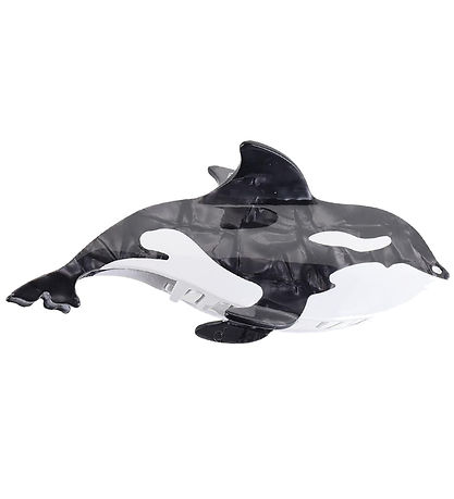 Pince à cheveux By Stær - Baleine - 14x5 cm - Noir/Blanc
