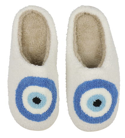 By Stær Pantoffels - Boze oog - Blauw