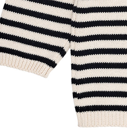 Copenhagen Colors Blouse - Wool - Knitted - Cream/Navy Stripe