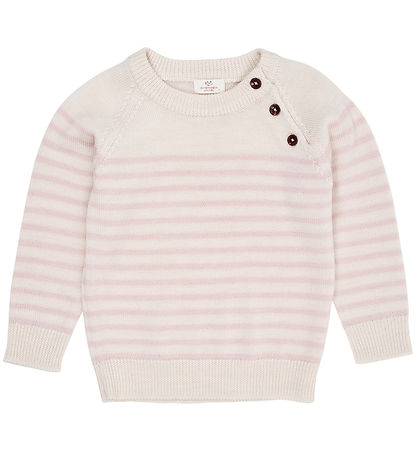 Copenhagen Colors Blouse - Wool - Knitted - Cream/Dusty Rose Str