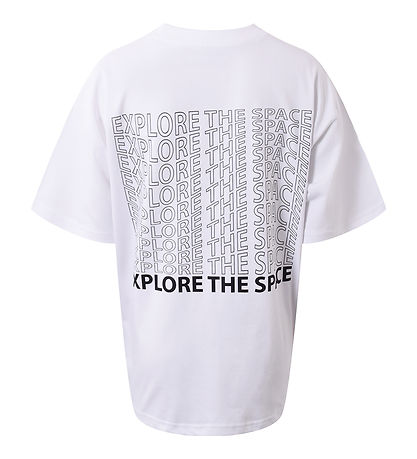 Hound Stuttermabolur - Oversized Tee - White