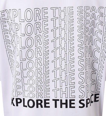 Hound Stuttermabolur - Oversized Tee - White