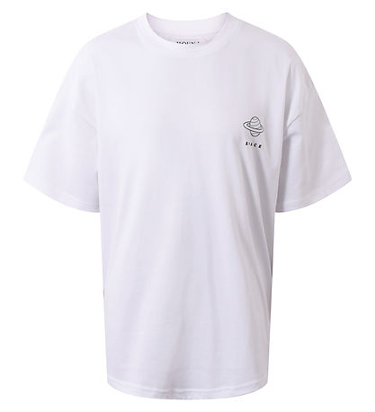 Hound Stuttermabolur - Oversized Tee - White