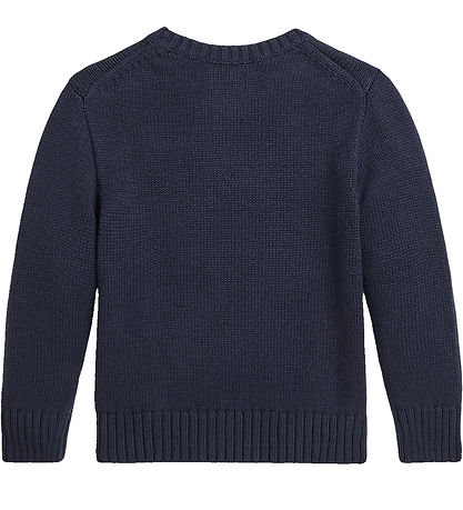 Polo Ralph Lauren Blouse - Knitted - Navy w. Red