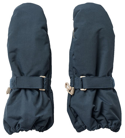 Wheat Mittens - Tech - Dark Blue