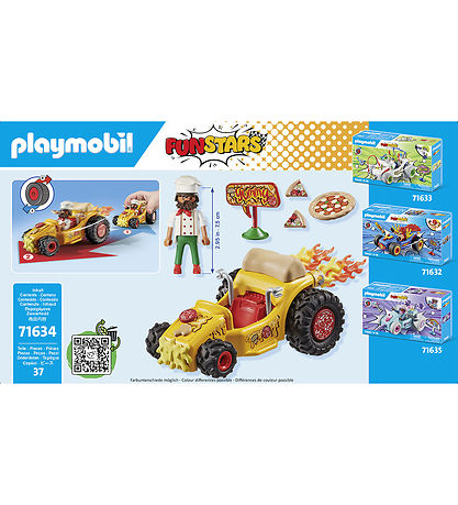 Funstars Playmobil - Course Pizza - 71634 - 37 Parties