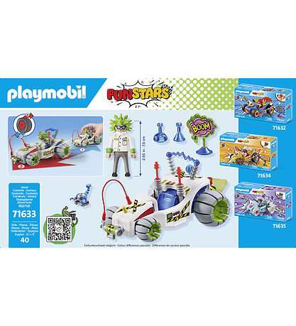 Playmobil Funstars - Kappakstursprófessor - 71633 - 40 Partar