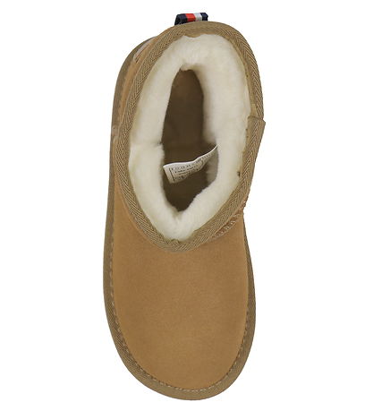Tommy Hilfiger Teddy Boots - Fur Boot - Camel