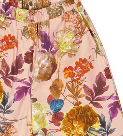 Christina Rohde Trousers - Dusty Pink w. Flowers
