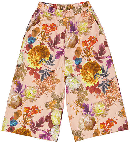 Christina Rohde Trousers - Dusty Pink w. Flowers