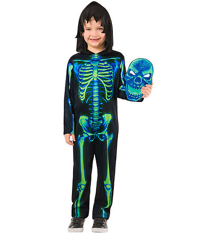 Rubies Búningur - Neon Green Skeleton