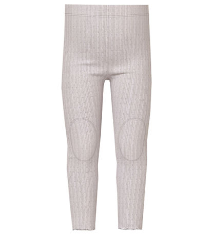 Name It Leggings - Wool - Rib - NmfWossa - Lilac Ash