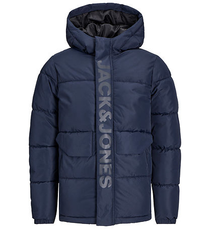 Jack & Jones Padded Jacket - JCOSpeed - Navy Blazer/Tone In Tone