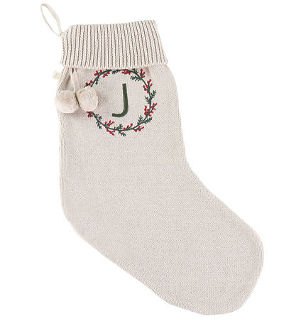 That's Mine Christmas Stocking - Knitted - J - Cam - Peyote