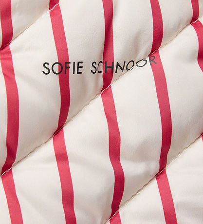 Sofie Schnoor Shopper - Off White/Berry Striped