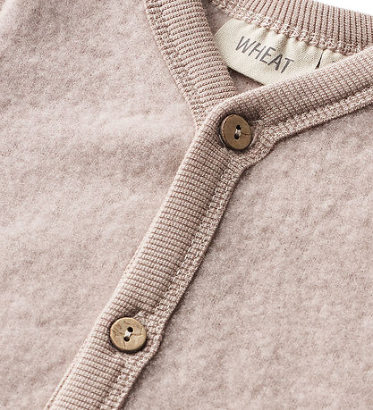 Wheat Cardigan - Wool fleece - Kari - Dry Rose