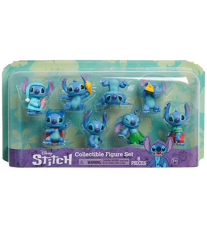 Disney Stitch Fígúrur - 8 Partar