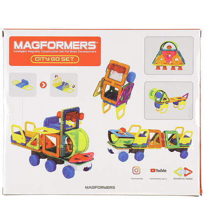 Ensemble d'aimants Magformers - 25 Parties - City Ensemble Go