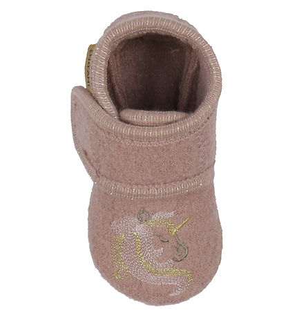 En Fant Slippers - Wool - Bark w. Unicorn