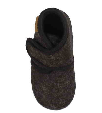En Fant Slippers - Wool - Chocolate Melange