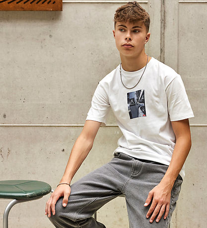 Hound T-shirt - White w. Print