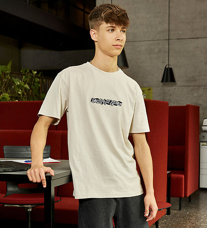 Hound T-shirt - Light Sand w. Print