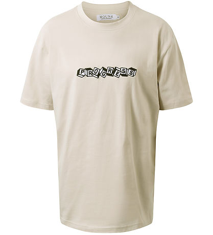 Hound T-shirt - Light Sand w. Print