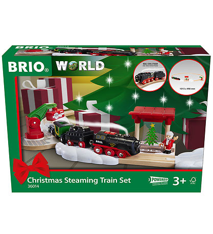 BRIO Railway Set - 36014 - Christmas Steaming Train Set