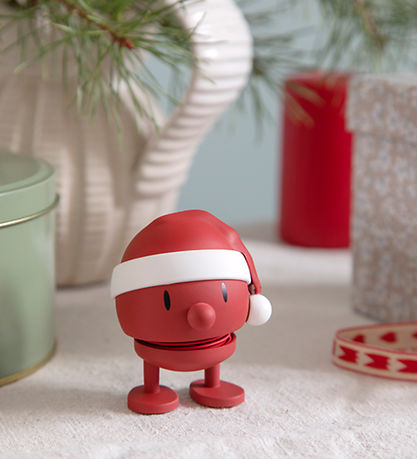 Hoptimist Soft Santa Bumble - 10,5 cm - Rautt