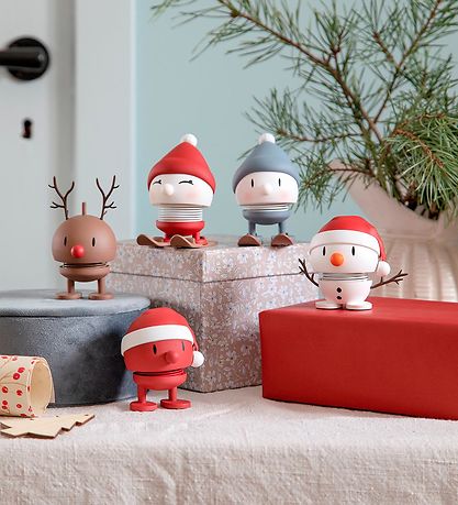 Hoptimist Soft Santa Bumble - 10,5 cm - Rautt