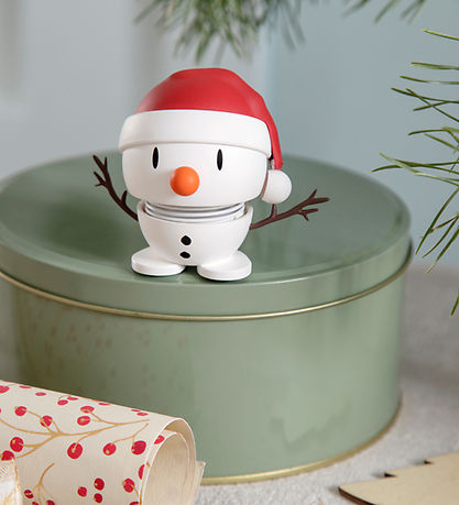 Hoptimist Soft Santa Snowman - 7.5 cm - White