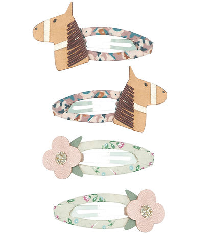 Mimi & Lula Hair Clips - 4-Pack - 5 cm - Horse & Flower Homestea