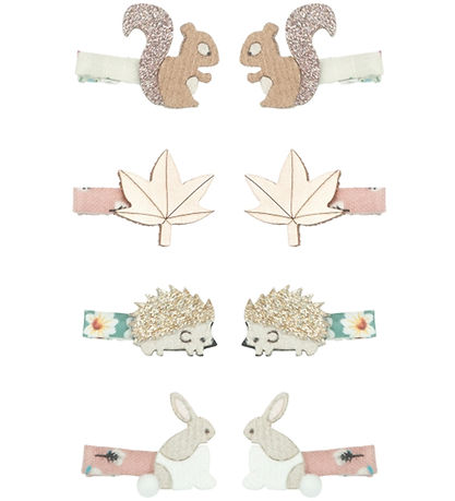 Mimi & Lula Hárklemma - 8 Pakki - 3 cm - Mini Woodland Friends H