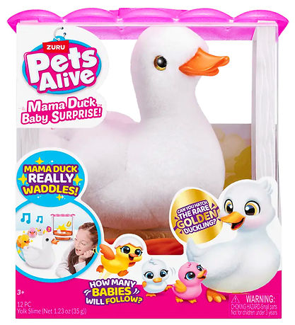 Pets Alive Soft Toy - 30 cm - Mama Duck w. Music