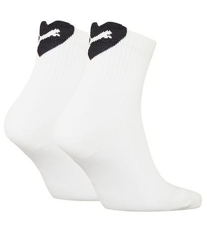 Puma Socken - 2er-Pack - Heart Logo Crew - Weiß/Schwarz