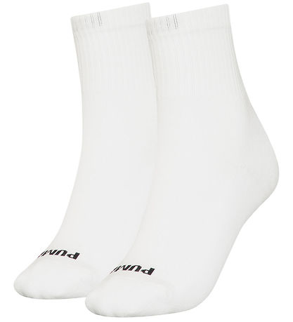 Puma Socken - 2er-Pack - Heart Logo Crew - Weiß/Schwarz