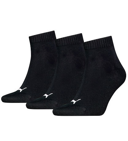 Puma Ankle Socks - 3-Pack - Quarter Plain - Black