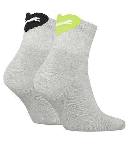 Puma Socken - 2er-Pack - Heart Logo Crew - Grey Melange