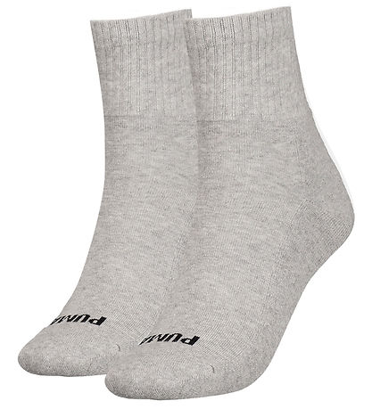 Puma Socken - 2er-Pack - Heart Logo Crew - Grey Melange