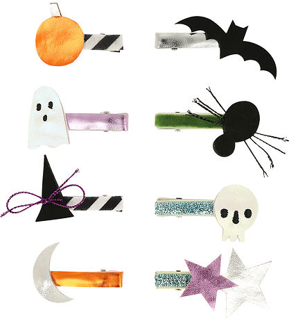 Meri Meri Haarspange - 8er-Pack - 4,5 cm - Halloween Icons