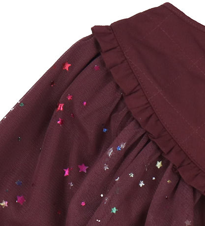 The New Siblings Dress - TnsMibby - Crushed Berry w. Stars