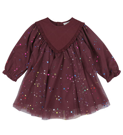 The New Siblings Dress - TnsMibby - Crushed Berry w. Stars