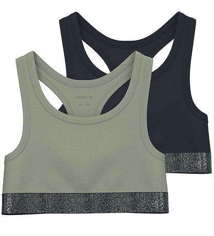 Name It Top - NkfShort - 2er-Pack - Seegras